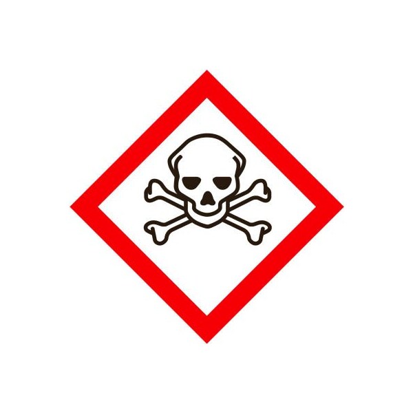 Top Tape And Label INCOM GHS1273 GHS "Skull Crossbones" Pictogram Placard, 10-3/4" x 10-3/4" GHS 1273.00 - main